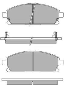 Комплект тормозных колодок (AISIN: ASN-2203)